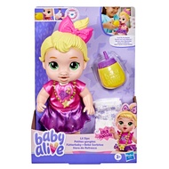 Baby Alive Lil Sips LaLa GooGoo Doll with Bottle Accessory, Blonde Hair, 11 Inches, Toys for 3 Year 