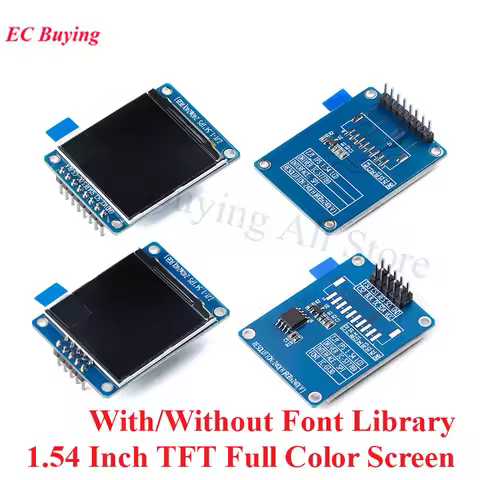 1.54 Inch 1.54" Full Color TFT Display Module HD IPS LCD LED Screen 240x240 SPI Interface ST7789 Wit