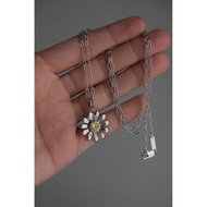DAISY SILVER NECKLACE WOMEN'S SILVER NECKLACE/ GD/ G DRAGON STYLE/ PENDANT/ G-DRAGON SILVER DAISY AT