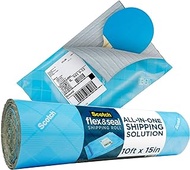Scotch Flex and Seal Shipping Roll 10 ft x 15 in, Easy Packaging Alternative to Shipping Bags
