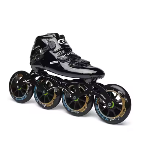 Cool Edition 6-Layer Carbon Fiber Inline Speed Skates for Professional Racing Player, High Elastic 8
