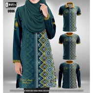 U007 Batik Songket Sublimation Muslimah Tshirt Jersey