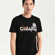 On oniarai Ghost Wash Summer logo Text Print Half Sleeve Street Wear Men's Half Sleeve T-Shirt