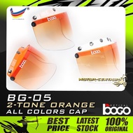 BOGO VISOR BG-05 2-TONE 2TONE ORANGE, PASTEL PEACH/ORANGE/BLACK/WHITE-CAP FOR MS88, MHR, SGV