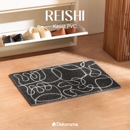 Dekoruma REISHI PVC Doormat Size 40x60 cm - Black