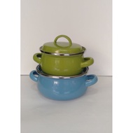12 + 14 Color Enamel Pan Set Dutch Oven Kedaung Color Pan