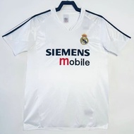 Re engraved 2004 05 season Real Madrid home retro old jersey Raul Beckham Zidane Daluo football suit