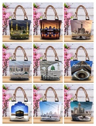 tote bag tali sumbu motif Mekkah oleh-oleh haji dan umrah