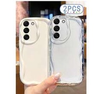 2 ชิ้น เคสโทรศัพท์กันกระแทกสีเบจโปร่งใสเนื้อครีมสีพื้น สำหรับ IPhone 16/15 XR/7/8 15 Pro Max/12 Pro 