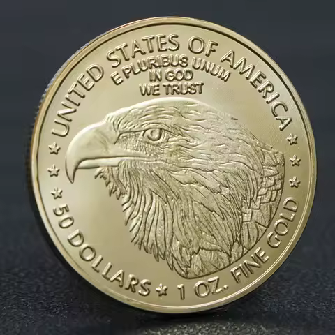 2023/2024 USA Liberty Eagle 50 Dollars Coin American Fine Gold Coin Collectibles Home Decor In God W