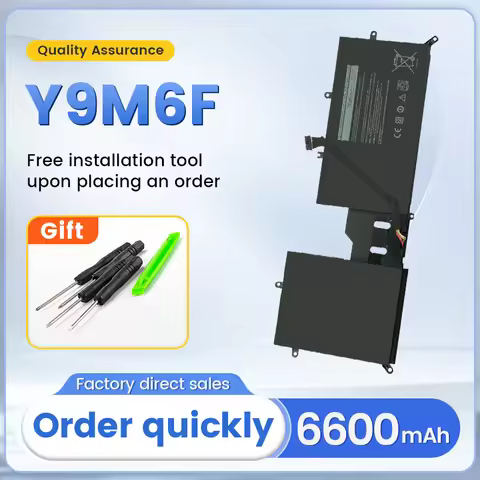 SOMI Y9M6F 08K84Y New Laptop Battery For DELL Alienware M15 M17 R2 P41E P87F ALW15M C7XD9 R4958W P41