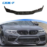 P Style Carbon Look Front Bumper Lip For BMW 5 Series F90 M5 Sedan 2018 - 2020 Car Lip Guard Splitte