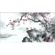 DL688 Wall Decoration Mural-Plum Blossom Bird Painting Living Room Office Conference Room Decoration