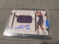 2021-22 National Treasures Lasting Legacies Jersey /49 Karl Malone Auto Jazz Panini basketball nba