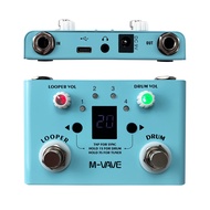 new M-VAVE Guitar Effect Pedal Drum Looper Effector Mini 2-in-1 Machine Double Footswitch Looper Ped