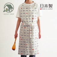 &lt; Haoguimi Selection Shop &gt; Japan Hamamon Pattern Made In 100% Cotton Apron Neck Hanging Dyed Kitchen Gardening hamamonyo