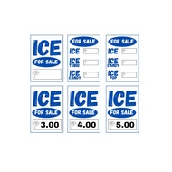Ice for Sale Ice Candy for Sale Ice Tubig for Sale Signage(Laminated Signage and Waterproof Vinyl St