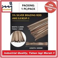 [WeldMan] 5% Silver Brazing Alloy BCuP-3 5% Silver Phos Copper Rod