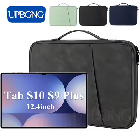 Tablet Sleeve Bag for Samsung Galaxy Tab S10 Plus S9 FE 12.4 Universal Laptop Pouch Handbag for Tab 