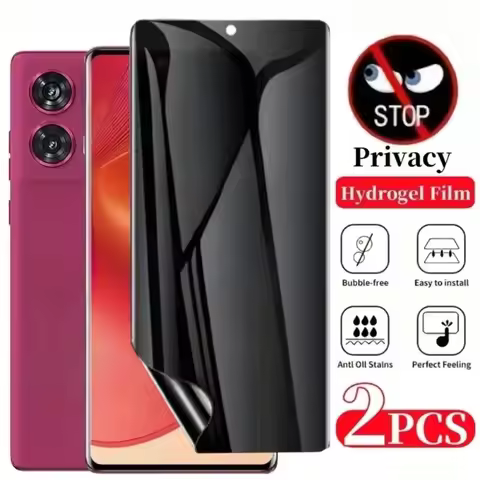 2Pcs Solid Anti-Spy Hydrogel Film for Motorola Edge 60 50 Fusion Edge 40 50 Neo G85 G45 Razr 60 Ultr