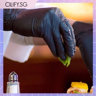 [Cilify.sg] 100PCS Disposable Black Nitrile Gloves Black Nitrile Gloves Latex Free Thickened