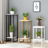 Flower Shelf 2 Tier Square Plant Rack Flower Pot Stand Plant Pot Rack on Both Sides of Tv Cabinet