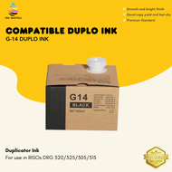 INKSENTRAL Compatible 2 pcs G14 ink black for Duplo Digital Duplicator G14 Duplo Ink for DRG 320/325
