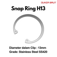 Snapring Type H13 Snapring/ H13 Internal Circlip H13 Stainless Steel SS420/