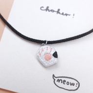 by.dorisliu - emoji choker 喵喵meow小手掌 人手刺繡 短頸鏈