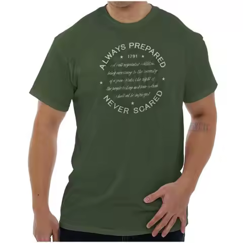 Defend Guns Rights 2nd Amendment 2A Freedom Womens or Mens Crewneck T Shirt Tee