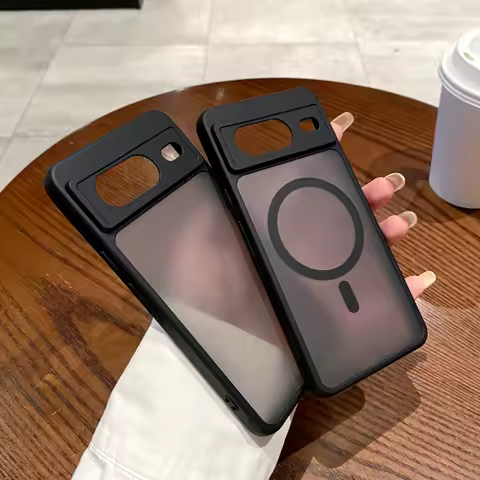 For Magsafe Magnetic Wireless Charging Luxury Matte Phone Case For Google Pixle 9 Pro XL 9A 6A 7A 8A