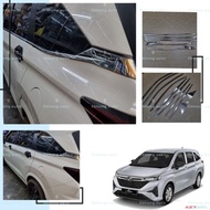 Perodua alza 2022-2025 new facelift chrome door trim garnish stainless steel accessories alza baru s