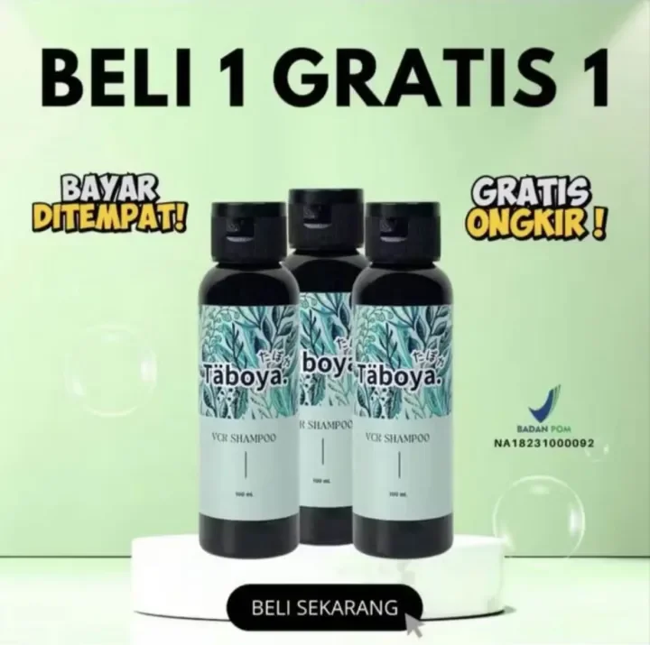 Promo Shampo Taboya VCR Bundling 2 Pcs Shampo pencegah uban 100 ml