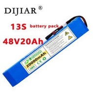 48vLithium Battery13S3P 25000mah 18650Lithium Ion Battery Pack Electric Scooter BeltBMS