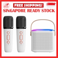 Y1 WIRELESS BLUETOOTH MINI KARAOKE MICROPHONE FOR ALL SMARTPHONES PORTABLE BLUETOOTH KTV SPEAKER WIT