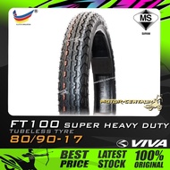 TAYAR VIVA TUBELESS TYRE FT100-SHD SUPER HEAVY DUTY 80/90-17