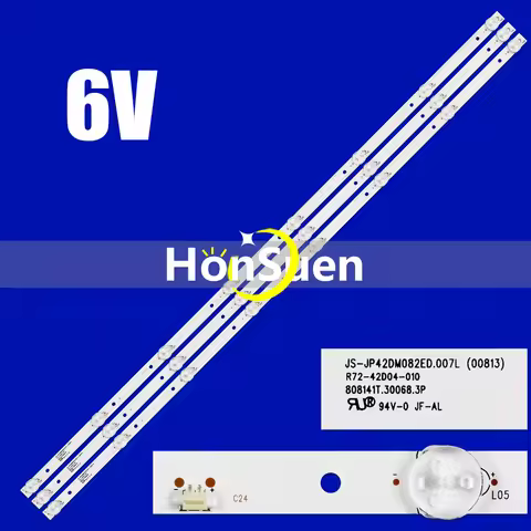 3pcs/set LED strips for JS-JP42DM082ED.007L(00813) R72-42D04-010 STARWIND SW-LED42BB200 6V 808MM