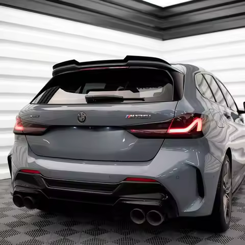 MAXTON Style Rear Roof Spoiler Cap Car Rear Trunk Door Middle Spoiler Wing For BMW F40 M135i / 128ti