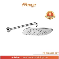 FS SQ-5403 Set : ABS rain shower head c/w shower arm