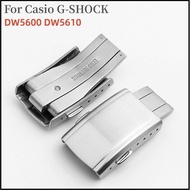 Stainless Steel Watch Band Folding Double Buckle For Suitable Fo Casio G SHOCK DW5600 DW5610 Watch Buckle Butterfly Deployment Safety Clasp