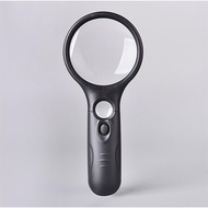 Heavy-Duty Magnifying Glass with Light | 3X & 45x Magnification | Scratch-Proof Lens | Handheld | Li
