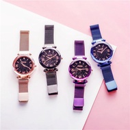 HIGH QUALITY💥 JAM TANGAN PEREMPUAN JAM TANGAN WANITA Starry Sky Magnet Strap Buckle Stainless JAM JA