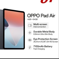 OPPO Pad Air 4/64 - RAM 4GB / ROM 64GB - Garansi Resmi - Grey