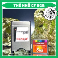 Transcend CF 8GB memory card Combo and PCMCIA card reader