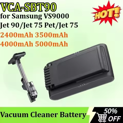 VCA-SBT90 21.6V 2400mAh-5000mAh Vacuum Cleaner Battery for Samsung VS9000 VCA-SBT90E DJ96-00221A Jet
