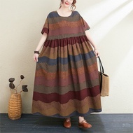 Oladivi Plus Size Women's Long Boho Dress Summer Bohemian Beach Wear Oversized Large Size Maxi Dress
