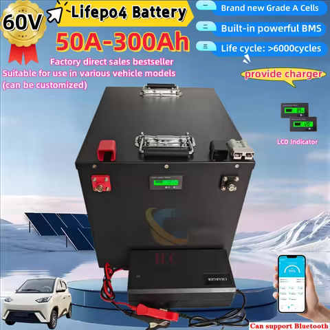 20S Lifepo4 Battery 60V 50Ah 70Ah 90Ah 100Ah 150Ah 180Ah 200Ah 300Ah Lithium Batteria for 3KW 6KW 10
