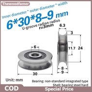 thewoodfamer 6*30*8mm High Quality Wire Rope Groove Bearing Pulley For Door Window Sliding Tra Rolle