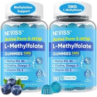 L Methylfolate & Methyl B12 Active 5Mthf Methylated Folate 5mg untuk Wanita Lelaki dengan Methyl B C