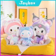 Kreatif tie-dye Kuromi plush toy Melody Cinnamon dog doll hadiah hari jadi kanak-kanak untuk girlfri